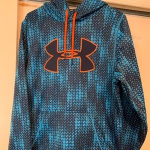 Under Armour blue and orange logo sweatshirt